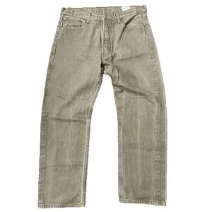 Levis Red Tag 501 Jeans Mens Original Button Fly Color Beige 36x30 Straight Fit